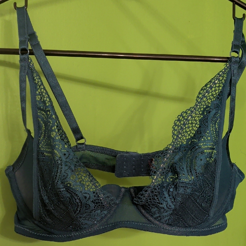 Adore Me Lace Bra in Teal